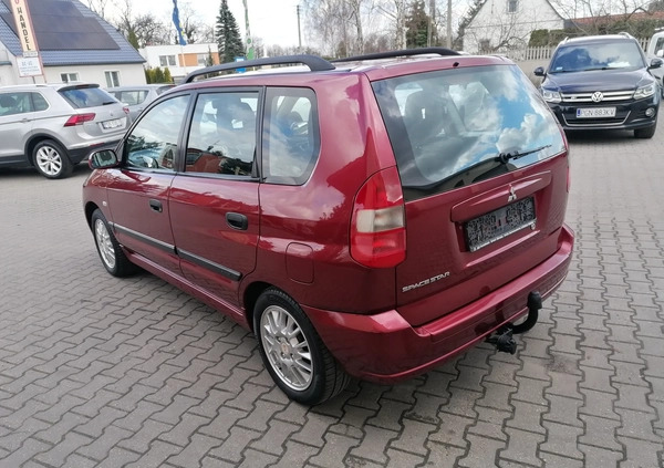 Mitsubishi Space Star cena 7400 przebieg: 213000, rok produkcji 2004 z Międzychód małe 154